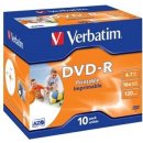 Verbatim DVD-R 4,7GB 16x, printable, jewel, 1ks (43521)