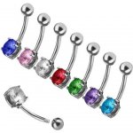 Šperky4U piercing do pupíku kámen WP01262-07-TZ – Zboží Dáma