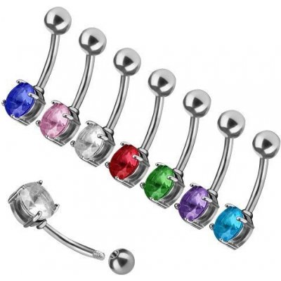 Šperky4U piercing do pupíku kámen WP01262-07-TZ – Zboží Dáma