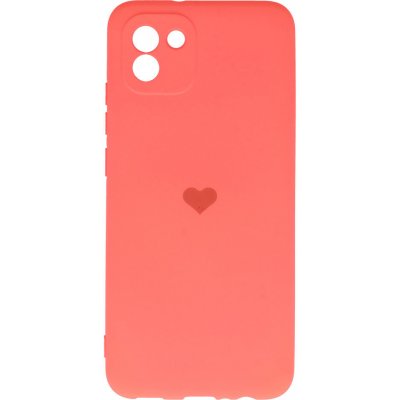 Pouzdro Vennus Valenténské Heart Samsung Galaxy A03 - korálové