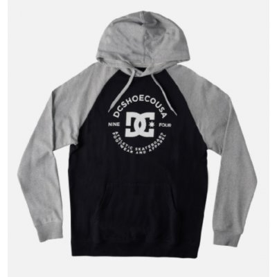 Dc shoes mikina Star Pilot Raglan Black / Grey Heather | Černá – Hledejceny.cz