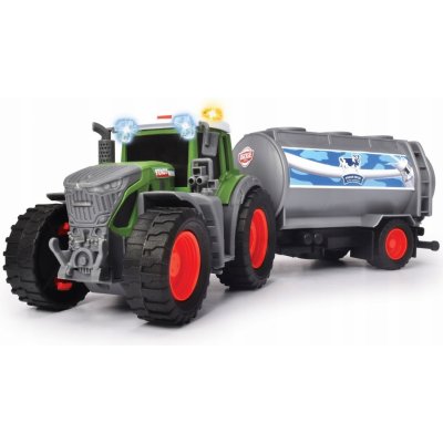 Dickie Farm Traktor s přívěsem na mléko FENDT 26 cm