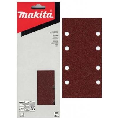 Makita P-31902 papír brusný suchý zip 93x185mm 8 děr K100, 10ks