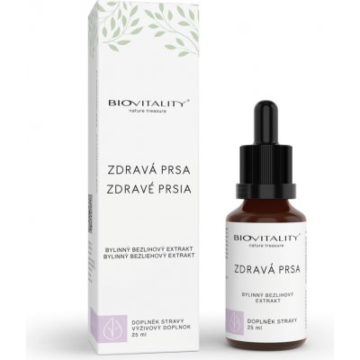Biovitality Tinktura bezlihová Zdravá prsa 25 ml – Hledejceny.cz