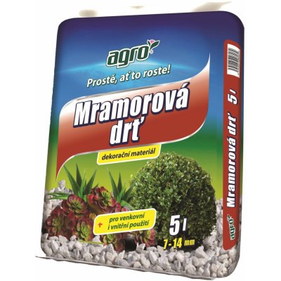 AGRO CS AGRO Mramorová drť 7 - 14 mm 5 l – Zbozi.Blesk.cz
