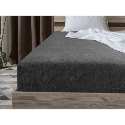 Textilomanie Froté prostěradlo tmavě šedé 90x200 – Zboží Dáma