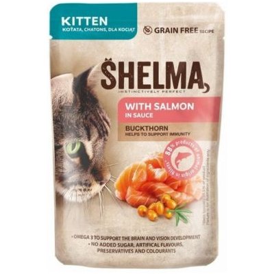 Shelma pro kotě s lososem a rakytníkem v omáčce 85 g