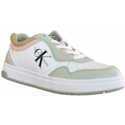 Calvin Klein low cut lace-up sneaker green/white