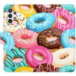 Pouzdro iSaprio Flip s kapsičkami na karty - Donuts Pattern 02 Samsung Galaxy A32 – Hledejceny.cz