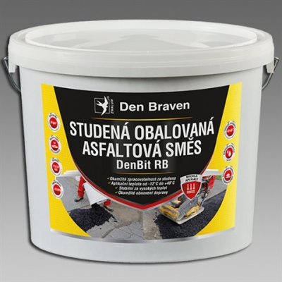 DEN BRAVEN Studená obalovaná asfaltová směs DenBit RB 25kg kbelík – Zbozi.Blesk.cz