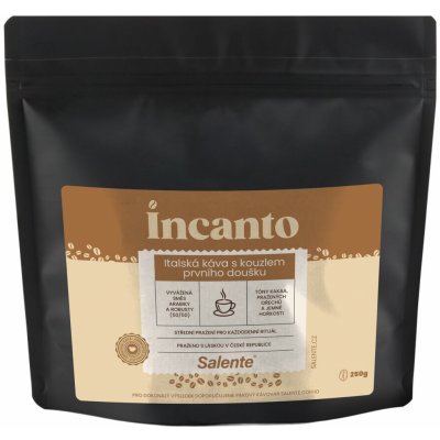 Salente Incanto směs arabica/robusta 50/50 zrnková 250 g – Hledejceny.cz
