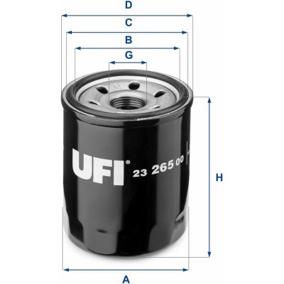 Olejový filtr UFI 23.265.00