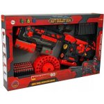 LEANToys Pěnová nábojová pistole 40dílná červený černý terč – Zboží Dáma