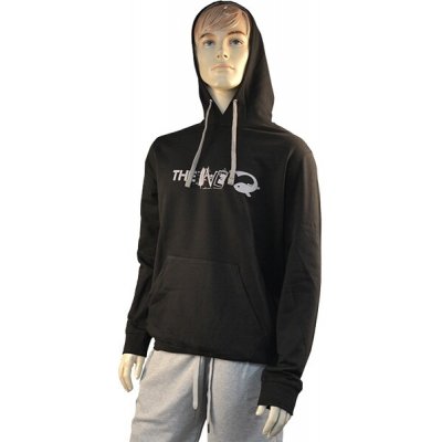 The One mikina s kapucí Black Fine Grey – Sleviste.cz
