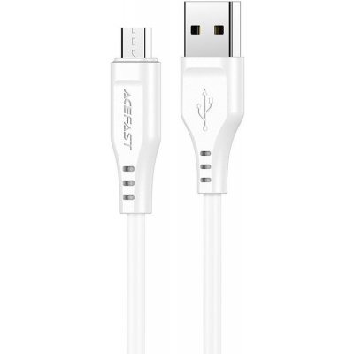 Acefast C3-09 USB to Micro 2,4A, 1,2m, bílý