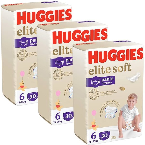 Huggies Elite Soft Pants 3 144 ks