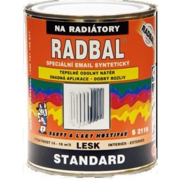 Barvy A Laky Hostivař Radbal S2119 speciální barva na radiátory, bílá, 375 ml