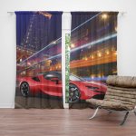 Sablio Závěs Ferrari na ulici: 2ks 140x250cm – Hledejceny.cz