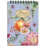 PIGNA Nature Flowers Kroužkový blok A6 čtverečkovaný – Zboží Živě