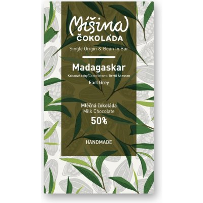 Míšina čokoláda mléčná 50% Madagaskar EARL GREY 50 g – Zboží Mobilmania