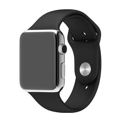 Handodo silikonový Pásek pro Apple Watch 4 44mm černý 8596311073427
