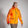 Army a lovecká bunda, kabát a blůza Bunda Solognac Supertrack 500 oranžová fluo