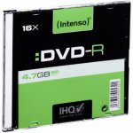 Intenso DVD-R 4,7GB 16x, slimbox, 10ks (4101652) – Zboží Živě