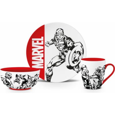 Marvel Dárkový set (miska + talíř + hrnek)