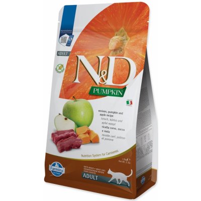 N&D GF Pumpkin Cat Venison & Apple 1,5 kg – Zboží Mobilmania