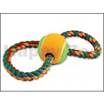 Dog Fantasy Přetahovadlo osmička barevné + tenisák 25 cm – Zboží Mobilmania