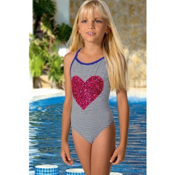 Lorin Mo57 Srdce Jednodílné dívčí plavky