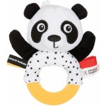 Canpol Babies Plyšové senzorické chrastítko s kousátkem Panda – Zboží Dáma
