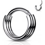 Šperky4U piercing kruh segment K01056ST-1210 – Zboží Mobilmania