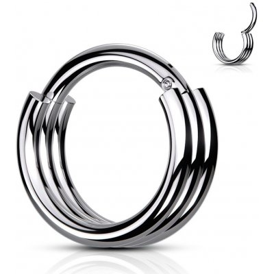 Šperky4U piercing kruh segment K01056ST-1210 – Zboží Mobilmania