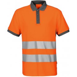 Projob 6008 PRACOVNÍ POLO TRIKO EN ISO 20471 Craft Oranžová/šedá