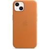 Pouzdro a kryt na mobilní telefon Apple iPhone 13 Leather Case with MagSafe Golden Brown MM103ZM/A