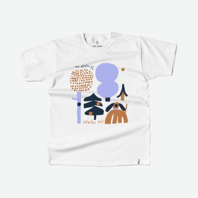 Bílé tričko Les & Pes – Sleviste.cz