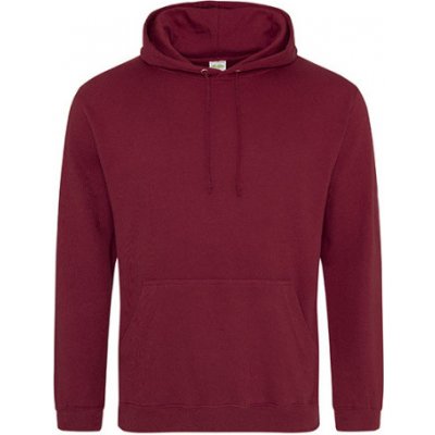 Just Hoods Unisex mikina s kapucí JH001 Burgundy