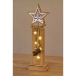 Emos DCWW10 LED dekorace dřevěná hvězdy 48 cm 2x AA – Hledejceny.cz