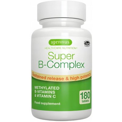 Igennus Vitamin B Complex s C a Methylfolátem Podpora mozku 180 tablet – Hledejceny.cz