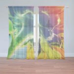 Záclony Duhová květina: 2 ks - 150x250 cm - Sablio – Hledejceny.cz