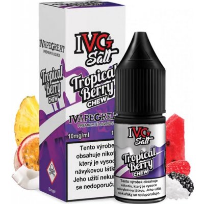 IVG E-Liquids Salt Tropical Berry Chew 10 ml 20 mg – Zbozi.Blesk.cz