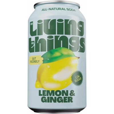 Living Things Soda citron a zázvor 330 ml – Hledejceny.cz
