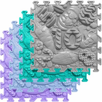 OrtoNature Masážní ortopedické podložky Pojďme hrát matematiku 10 měkké Barva: Tyrkysová – Hledejceny.cz