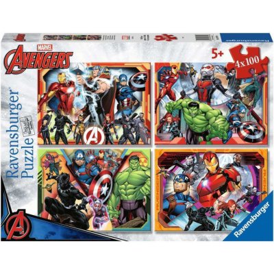 Ravensburger 070794 Marvel Avengers set 4 x 100 dílků