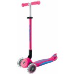 Globber Scooter Globber skládací Primo Foldable Plus Lights V2 Fuchsia/Sky Blue – Zboží Dáma