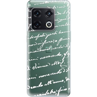 Pouzdro iSaprio - Handwriting 01 - white OnePlus 10 Pro
