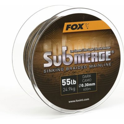 FOX Submerge Sinking Braided Mainline 600m 25 lbs 0,16mm – Sleviste.cz