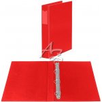 LINARTS Pořadač 4 kroužkové s přebalem A4, 60 mm, červený – Zboží Živě