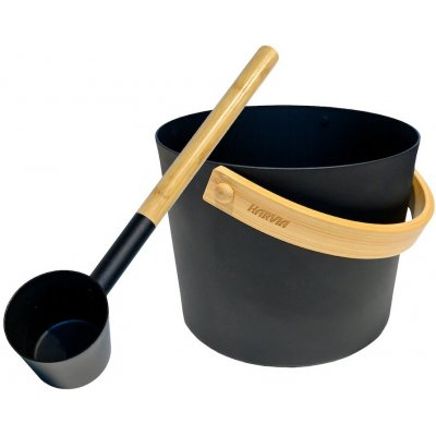 Harvia Vědro s naběračkou matné černé CSAC10111L – Hledejceny.cz